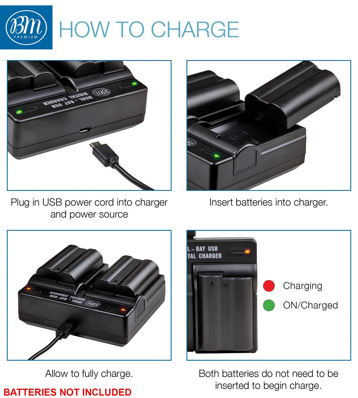 1 D500 Z6 V1 EN-EL15B Nikon D800 D810 BM 2 D780 D7200 Charger Battery for and Dual D850 D750 Batteries D610 Bay D7500 D600 D7000 Z7 D7100 Cameras