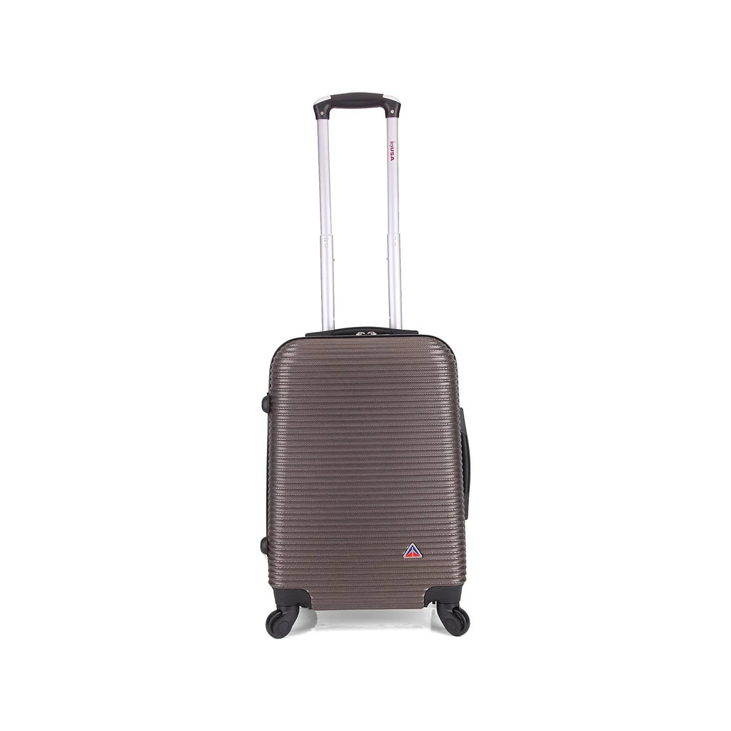 Royal Carry-On (IUROY00S-BRO) InUSA Luggage Brown Plastic PC/ABS