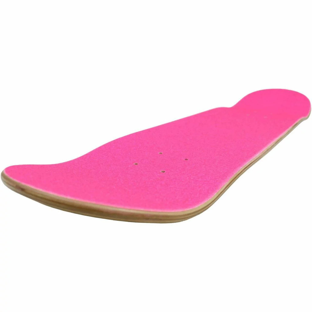 10" Longboard Roll and Diamond Grip 60' Neon Pink Black Skateboard x