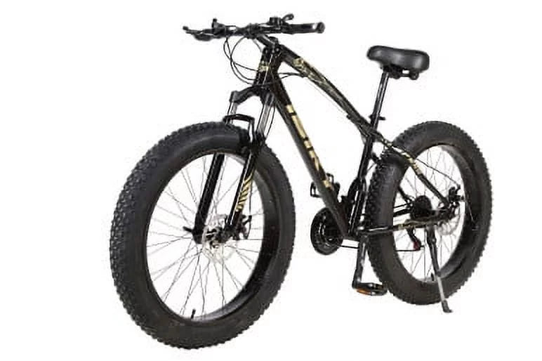 Fat 26" Sand Bicycle Snow Fatbike Bike Tire Mountain 4.0 Speed Black 21 Grass