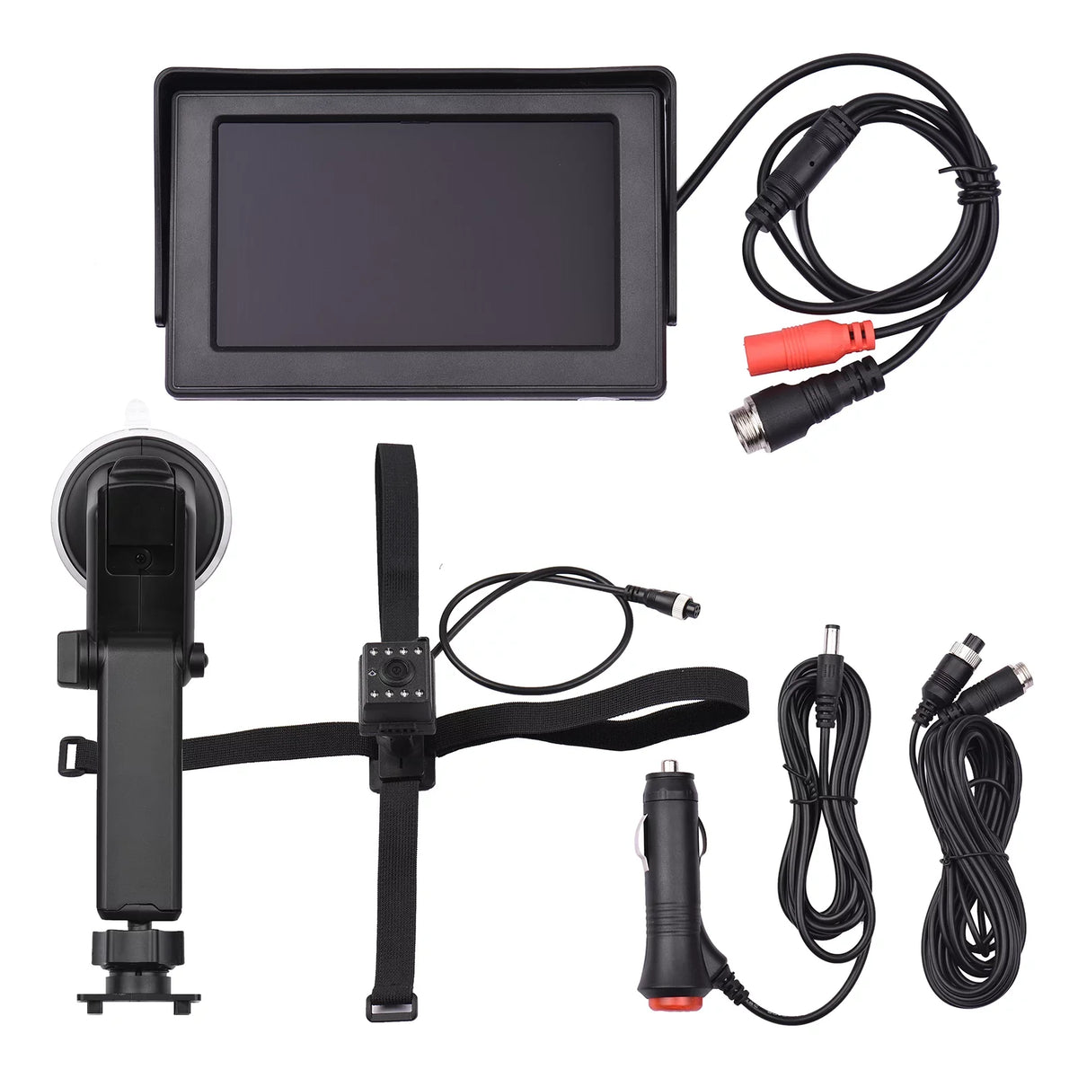 View Camera Clear Crystal Seat Car Car Inch Car Baby Night with Angle Safety Length Vision Mirrors Mirror Cameras Cable Adjustable Baby 1080P Monitored 4.3 Mirror Long 5M Wide