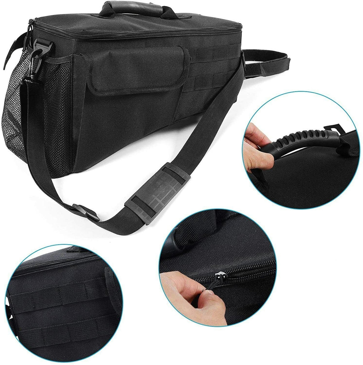 Side Trunk Teledu Bag Rear Black Storage Organizer Pockets