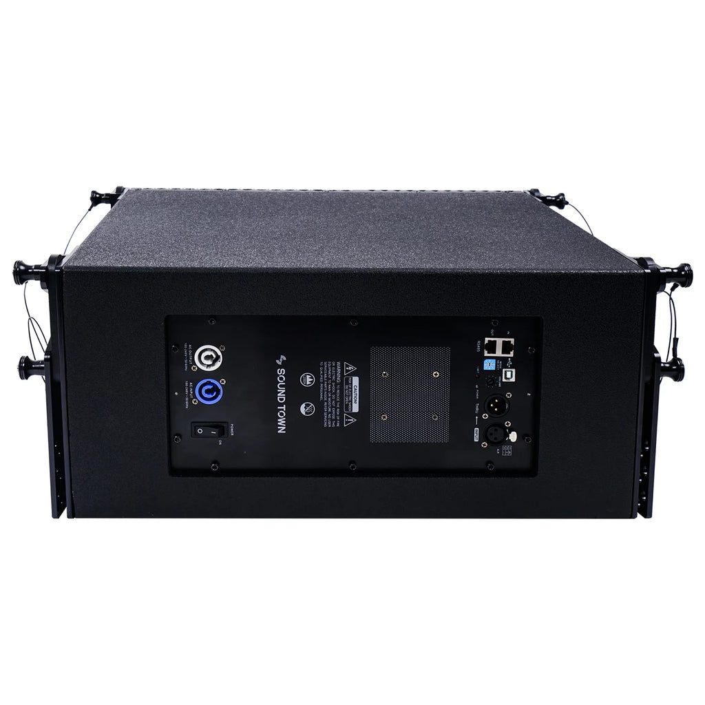 for Array Stages, 1 and Sound ZETHUS X System Black Town Speaker Series Powered Four 10-inch Line Clubs, Schools Speakers, Bars, Compact Restaurants, Array with Churches Line