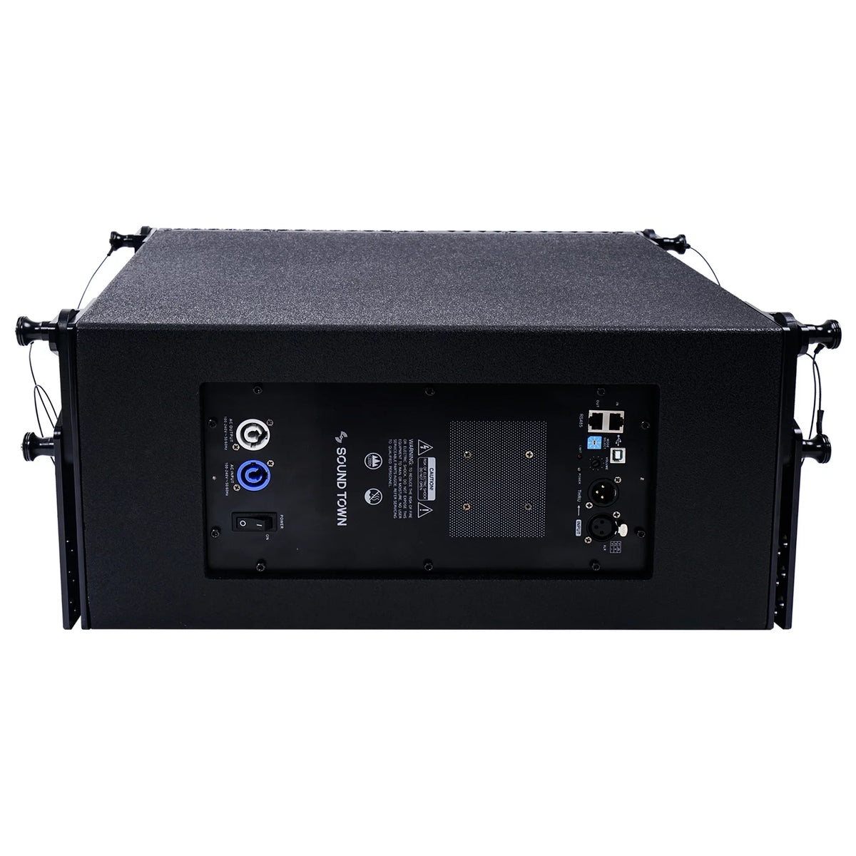 for Array Stages, 1 and Sound ZETHUS X System Black Town Speaker Series Powered Four 10-inch Line Clubs, Schools Speakers, Bars, Compact Restaurants, Array with Churches Line