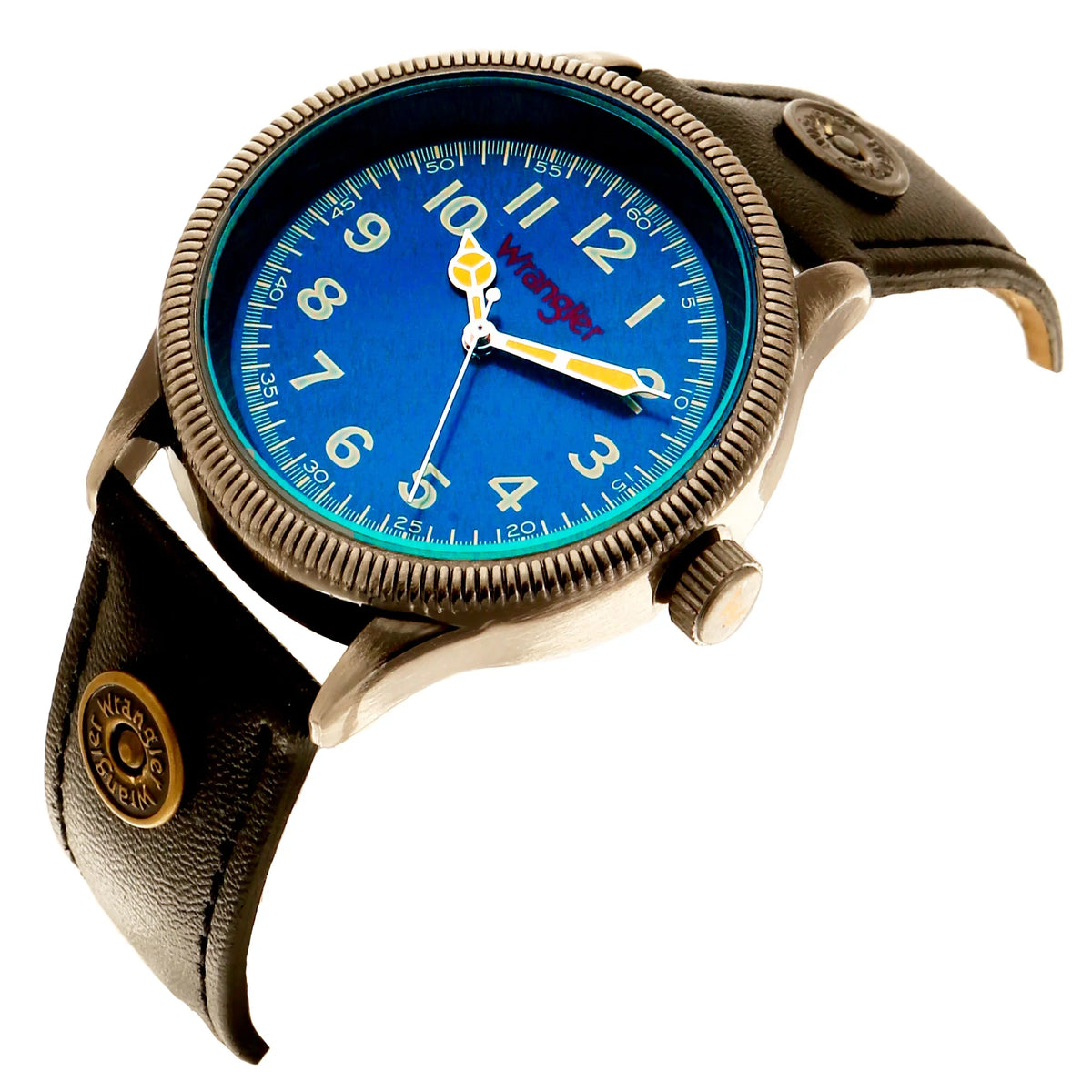 Dial, Blue Wrangler Black Strap 40mm Watch