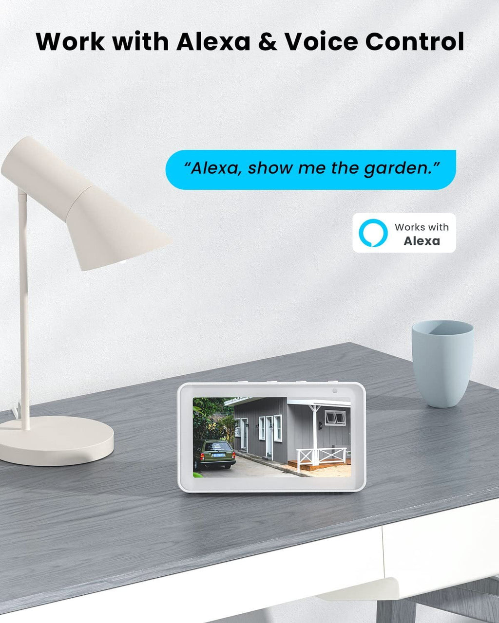 Outdoor Night PIR Camera Solar Outdoor Security 2K/3MP & PTZ Alexa Motion Detection, Surveillance with Work Color 360° Vision, View, Spotlight Camera WiFi, Siren, with Wireless