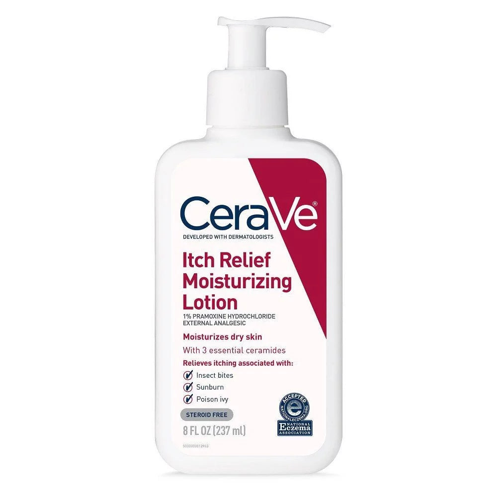 Moisturizing Itch Skin Lotion with | for Relief Ounce | Lotion | Itch 8 Relief Free Hydrochloride Pramoxine CeraVe Fragrance Dry