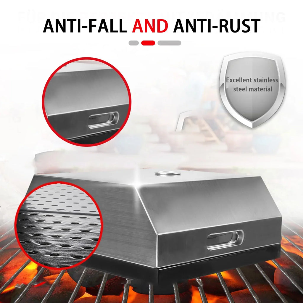 Easy On Grill Portable Pizza Gas Oven, Home-made Top & Oven BBQ Pizza Oven, Pizza Charcoal BBQ Carry Any Handles, Fits Grill,