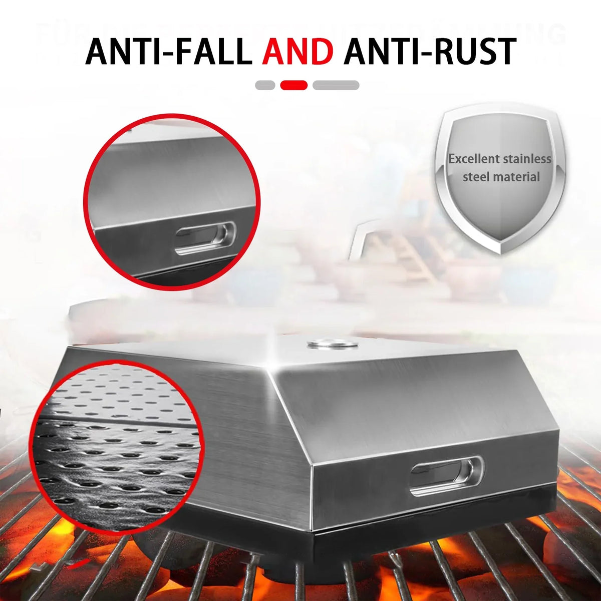 Easy On Grill Portable Pizza Gas Oven, Home-made Top & Oven BBQ Pizza Oven, Pizza Charcoal BBQ Carry Any Handles, Fits Grill,