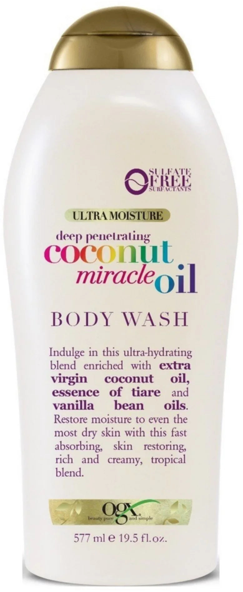 Sulfate Creamy Wash Coconut 3-Pack 19.5oz, Body Oil, Ogx Free, + Extra