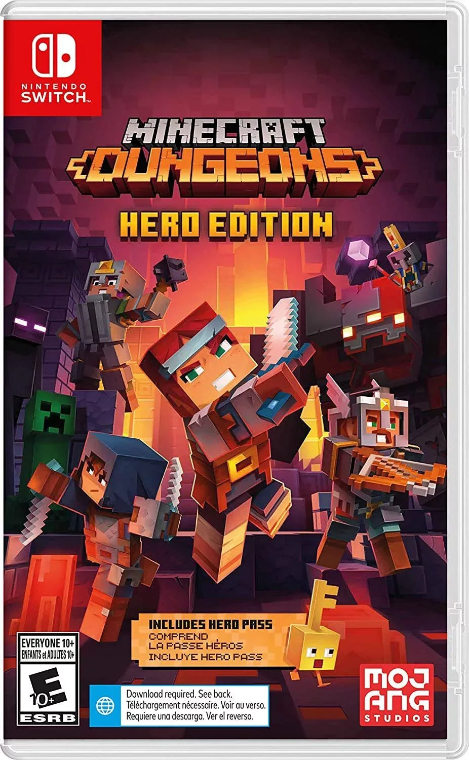 Dungeons Switch Cleaning Nintendo Minecraft Cloth Screen OLED Edition & Blue Hero and Console Red Neon with