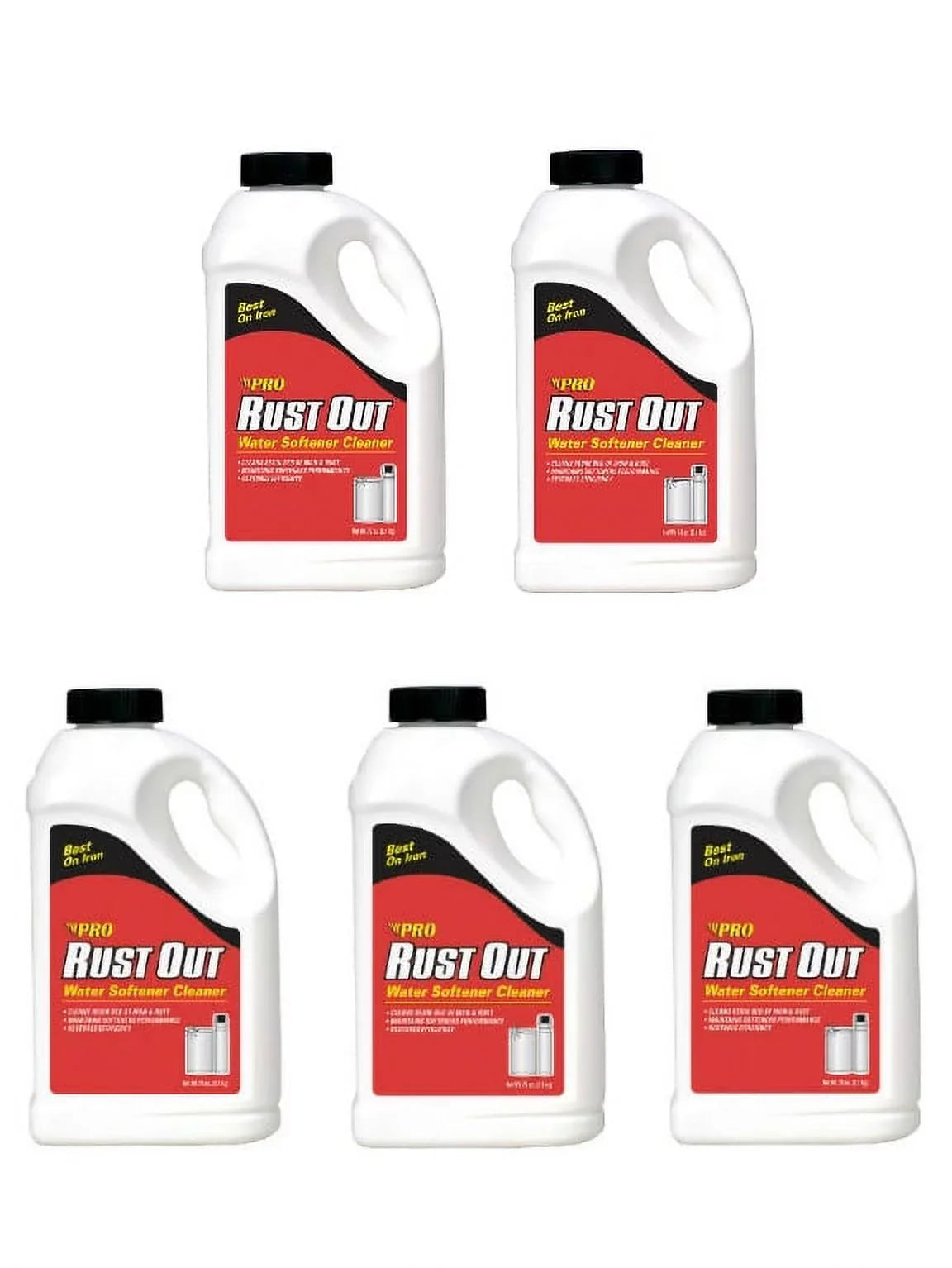 Pro Cleaner Rust Products lb. 5 Remover, Pack 4.75 Softener Out Iron And Bottle, Water RO05B