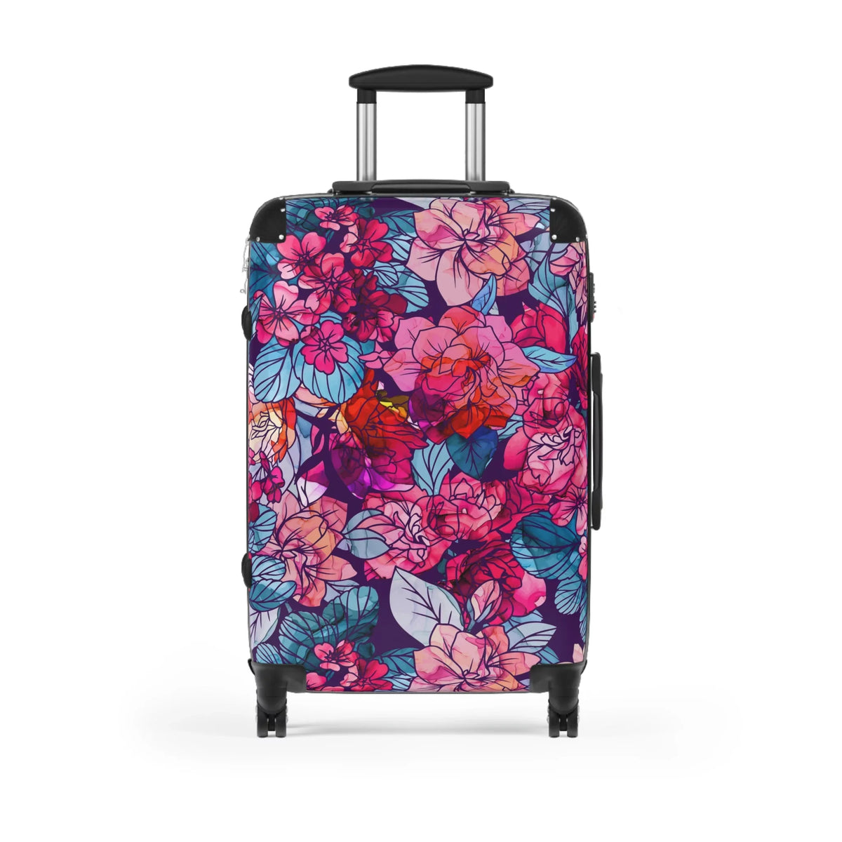 | Navy, Suitcase Hardshell | | Red, Bloomwave White Floral Pink,