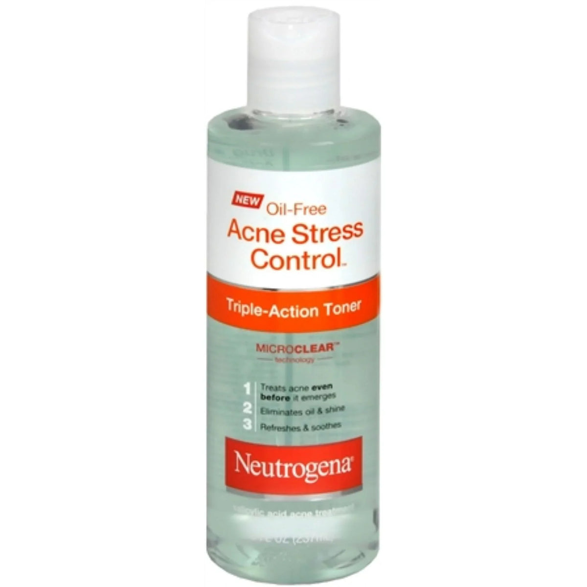 of 2) Acne Triple Stress Control Neutrogena 8 Oil-Free Toner oz (Pack Action