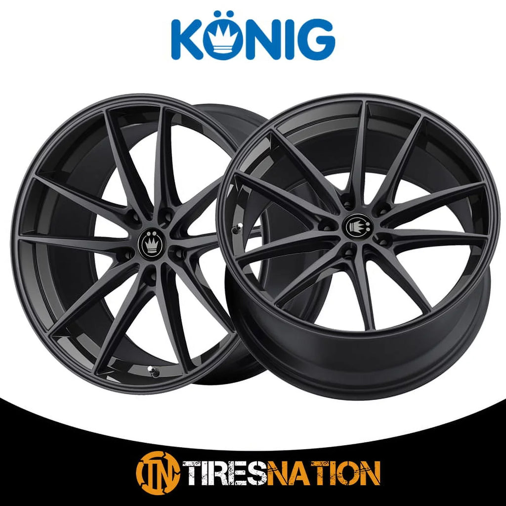Gloss Wheel Black 19x8.5 Oversteer 5x114.3 +45et 37B Konig