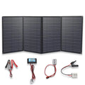 20A Black Charge Charger Camping, Power for 200w 12 XINPUGUANG Kit 12v x Solar Leisure 4 50 volt Hiking, Panel Solar watt Controller Outdoor Battery Station Generator Foldable