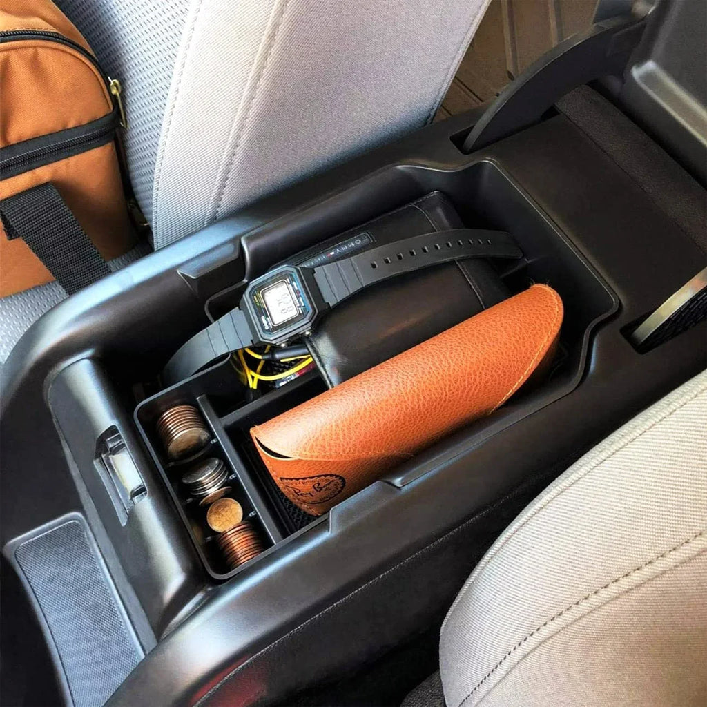 Storage 2018 2017 Accessories 2021 Center Armrest Organizer Black 2015 Console with 2020 2019 Compatible 2016 Box, EDBETOS Canyon Tray Secondary 2022 GMC Colorado Chevy Glove