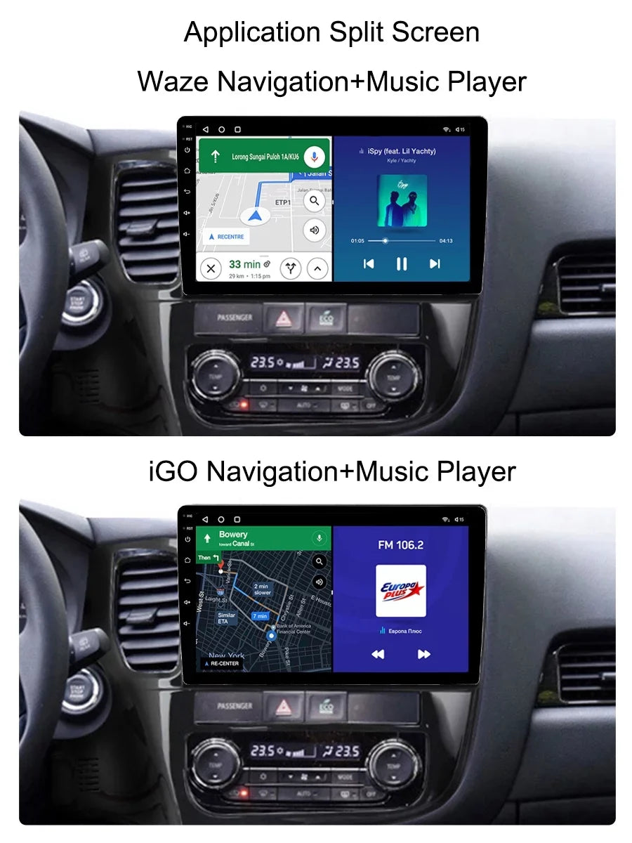 Android GPS Navigation Player Outlander Car GG0W For - Auto 2018 Multimedia Android 2012 3 GF0W Mitsubishi Radio Carplay