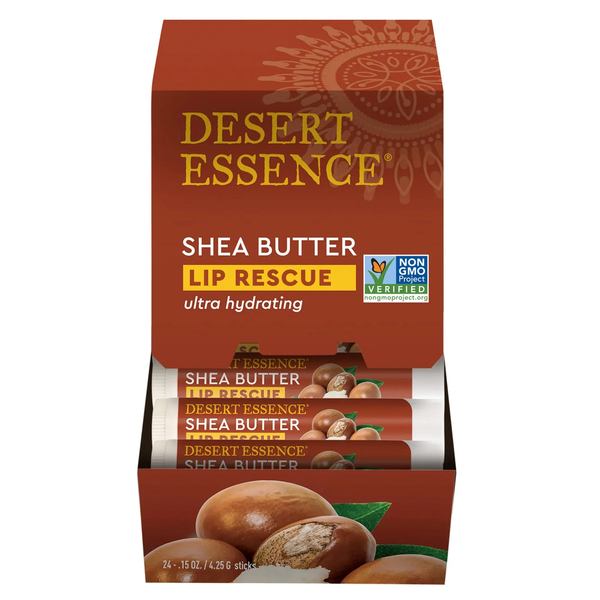 Lips Shea Hydrating Oil Pack Extract- Soothes Balm w/ Oz Dry - - Desert Beeswax Essence Ginkgo Soft 24, Rescue of Cracked Lip Peppermint Ultra Biloba E Moisturizer 0.15 - - Butter - Vitamin Stick, Or