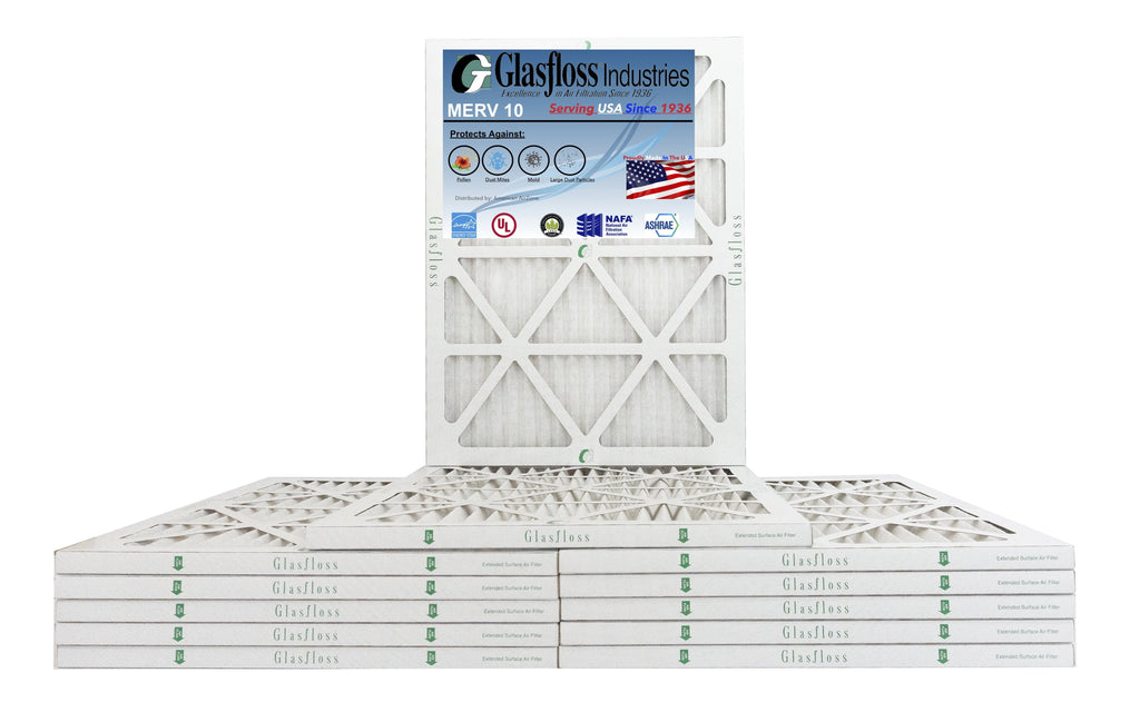 in Glasfloss - 10 Size: inch) - 21.5 x USA -Qty:12 Filter MERV 22x36x1 35.5x7/8 - (Actual Made Air Furnace