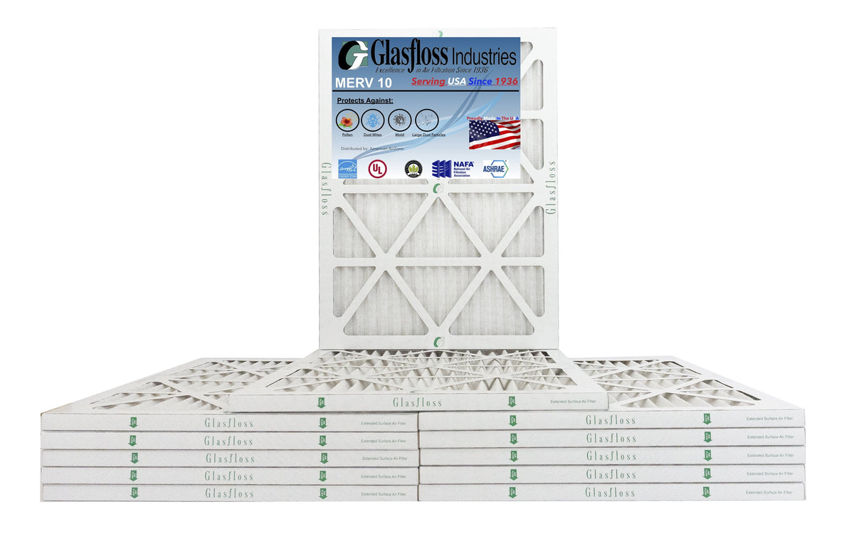 in Glasfloss - 10 Size: inch) - 21.5 x USA -Qty:12 Filter MERV 22x36x1 35.5x7/8 - (Actual Made Air Furnace