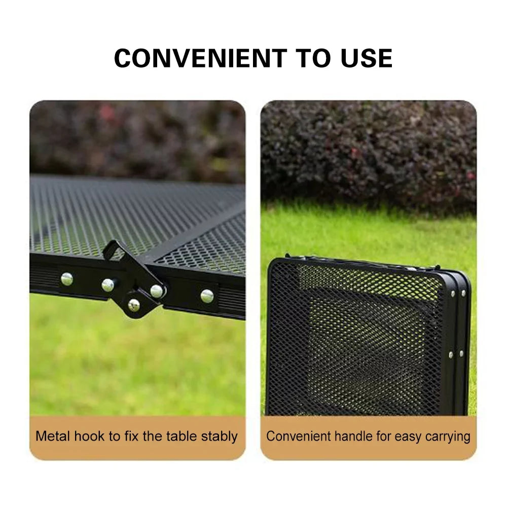 Convenient Table Cooking Folding Camping Lixada Lightweight Station Picnic Prep Food for