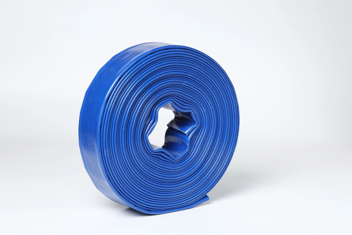 x (100) Discharge Hose Flat ft 1.5" and Duty PVC Lay In Pump 100 Dia Sump 1-1/2" Backwash Bar Heavy 4