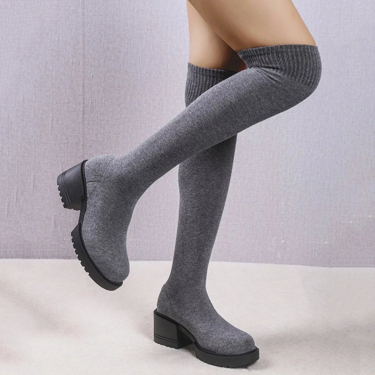 Length Work 11 Women Ladies Buckle Women on Heeled for Winter Long Sock PMUYBHF Boots Boots Pull Knee Minimalist Boots Boots Boots Size Snow Waterproof