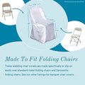 Folding pc Satin It Banquet Covers Party Make Black Reception Restaurant - Sparkles Leading Special Chair Wedding Linens 50 -