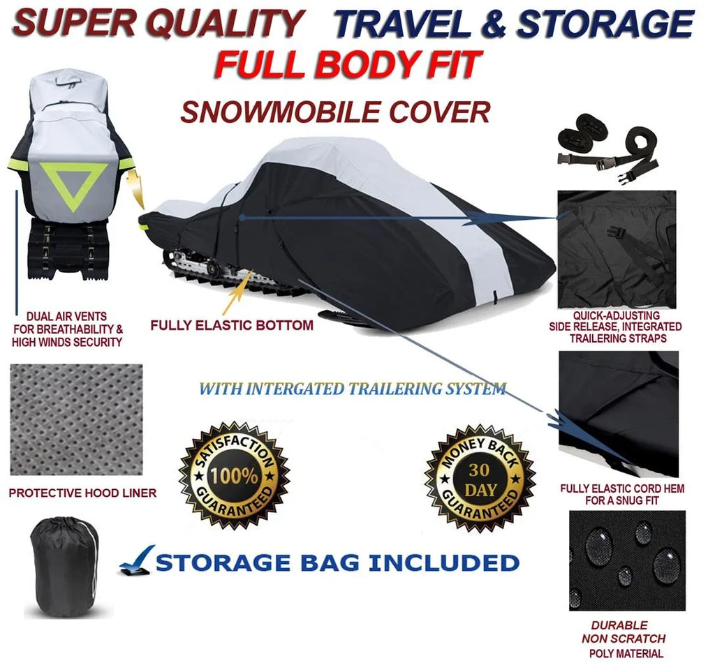 Cover the Sled. Model Compatible Doo Bombardier Travel 900 Snowmobile LE Fit 600 Denier Ski GSX Storage 2014-2015 ACE Snowmachine for and Full