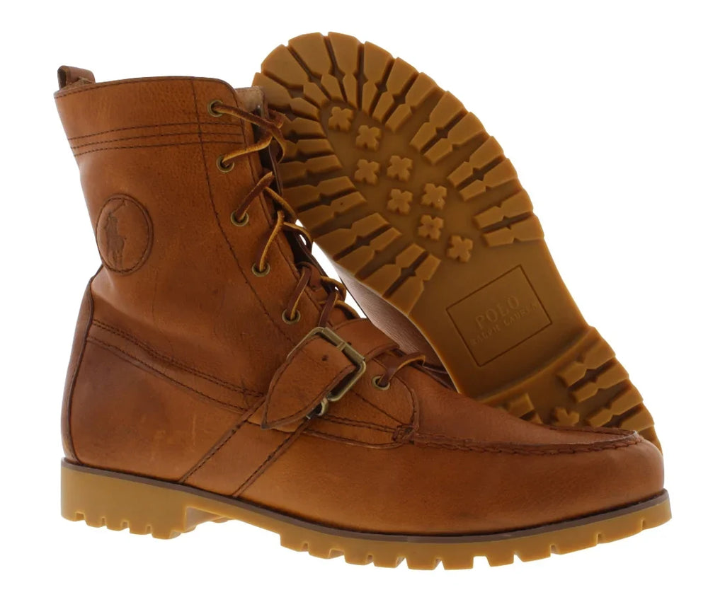 Lace-up 8 Boot Ralph Hiker Mens Tan Polo Ranger Lauren