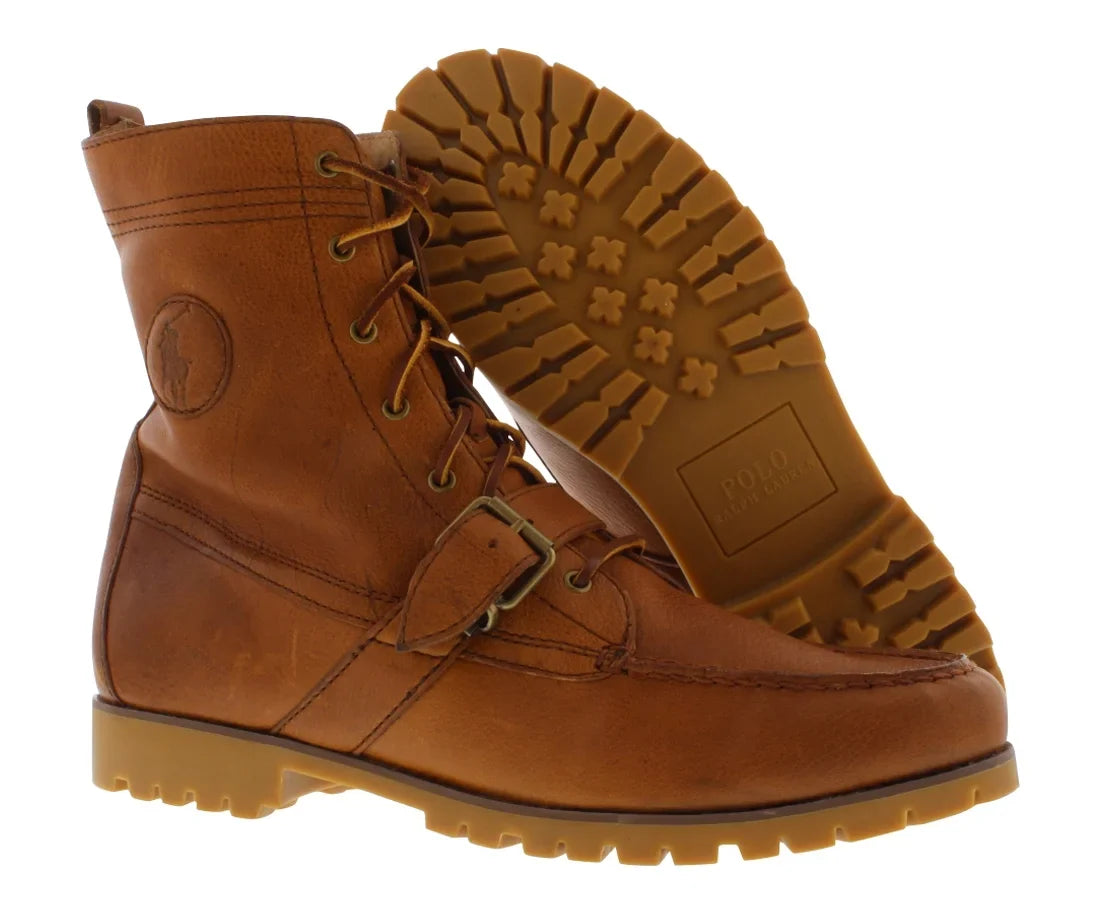 Lace-up 8 Boot Ralph Hiker Mens Tan Polo Ranger Lauren