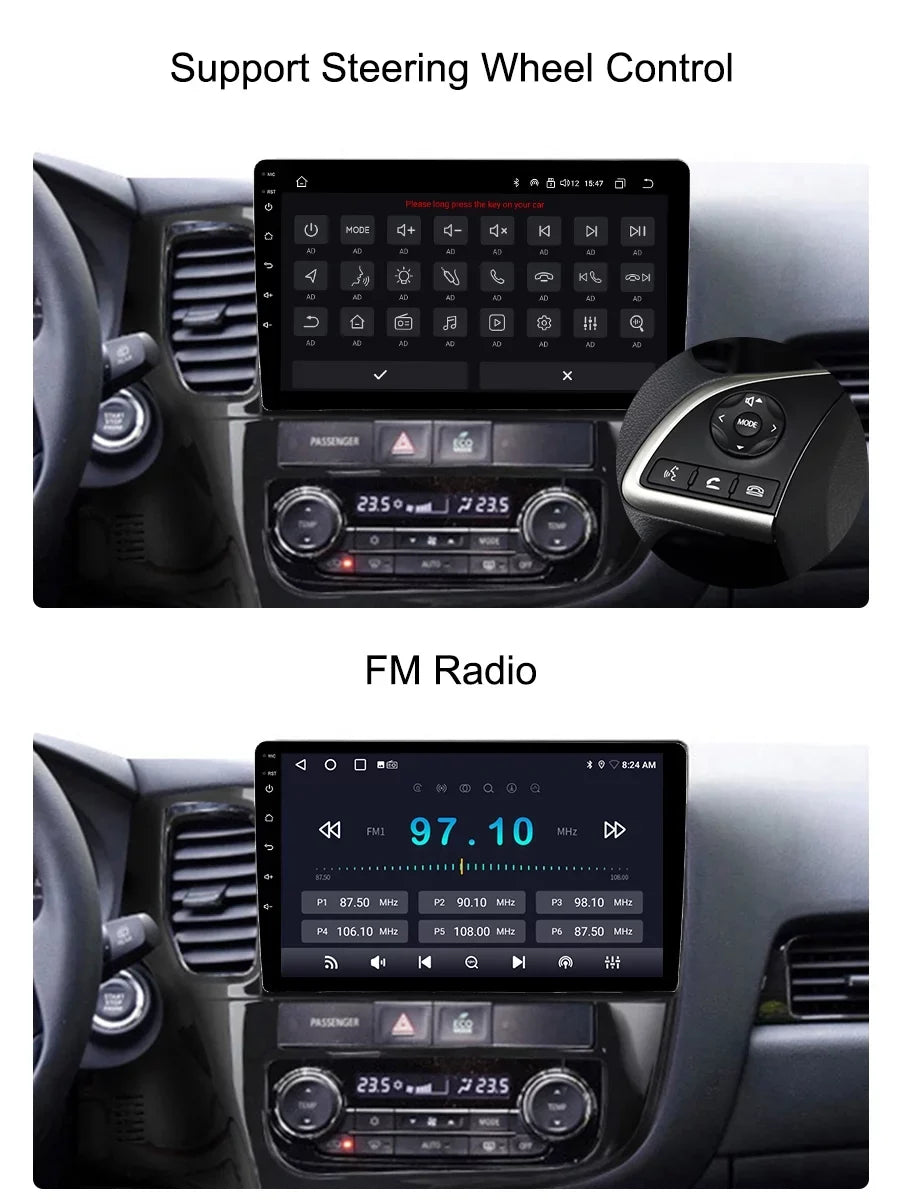 Android GPS Navigation Player Outlander Car GG0W For - Auto 2018 Multimedia Android 2012 3 GF0W Mitsubishi Radio Carplay