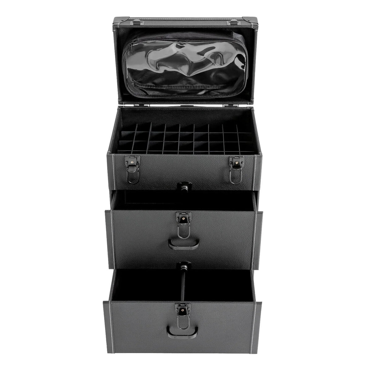 Luggage Case Miumaeov Storage Nail Polish Organizer Box Cosmetic Professional Train Rolling Makeup Trolley