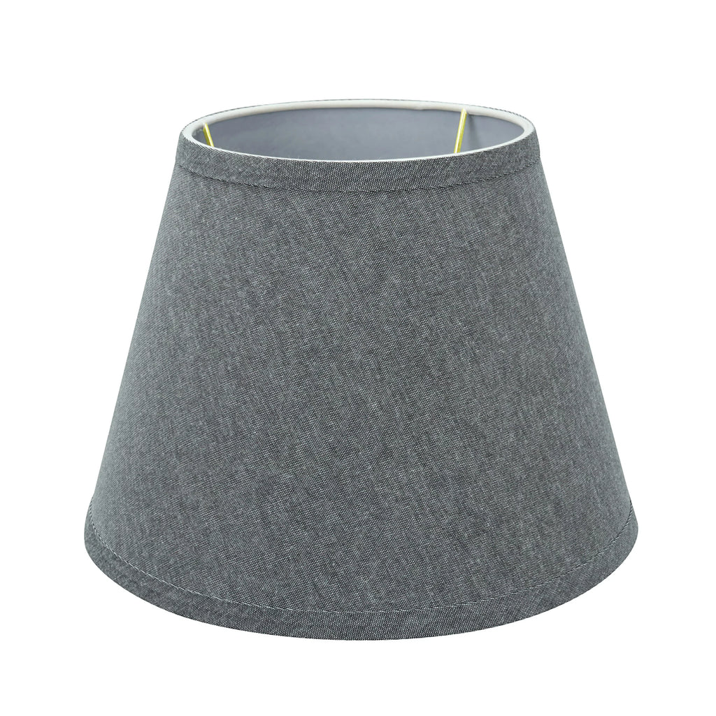 Construction (6" 58853 Creative Shade Hardback x x Empire 7 in Aspen UNO Lamp 10" 10" 1/2") Transitional Shape Grey, Wide