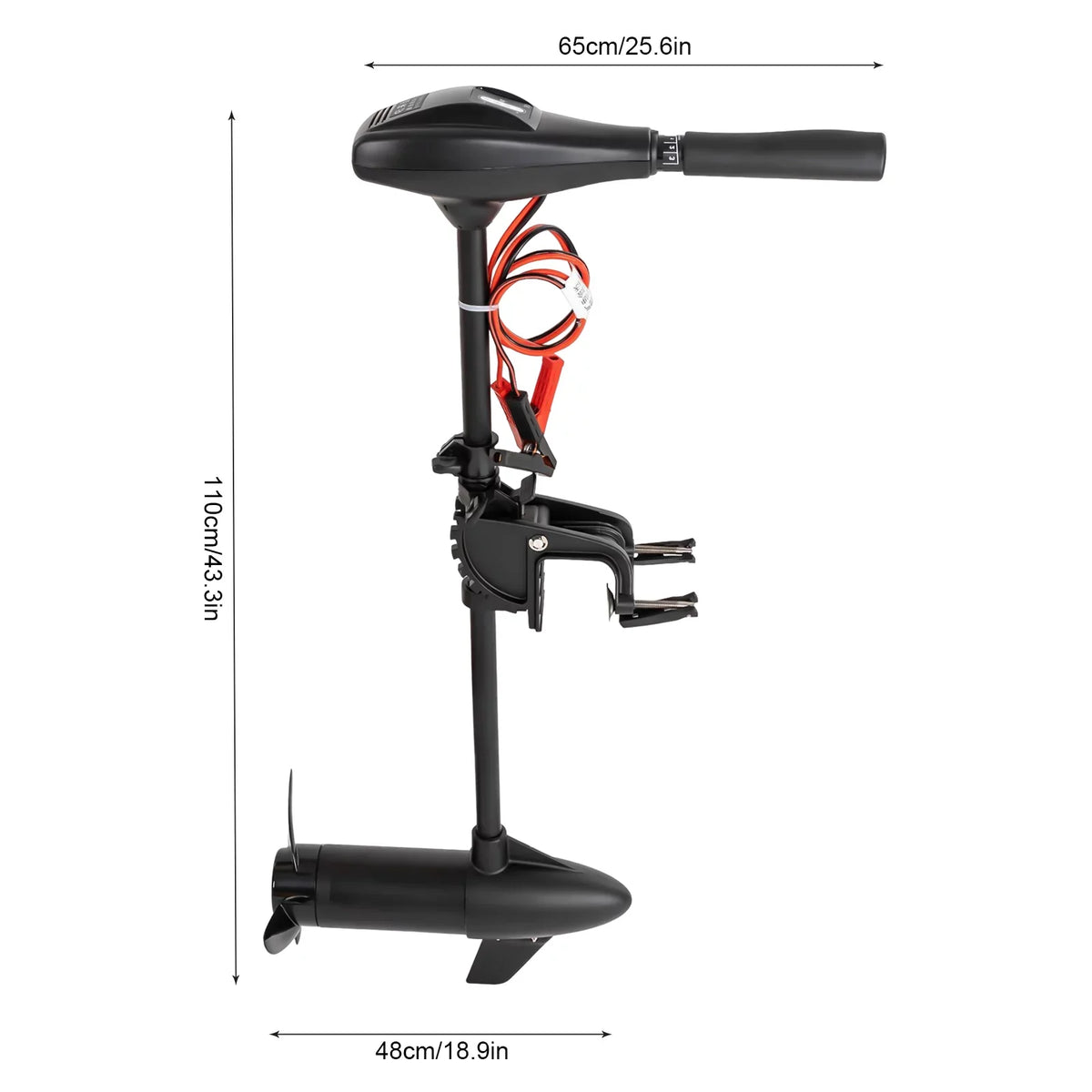 Brush Electric Saltwater Kayak Boat for LOYALHEARTDY Fishing Trolling Engine Outboard Motor Motor Inflatable Boat 58lbs