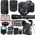 EF Lens+500mm III (24PC) Camera f/4L Mirrorless f/4 RF Lens+case+256Memory 75-300mm Canon Preset Cards f/8 EOS Canon USM IS L R5 24-105mm with Lens+ Telephoto