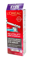 Eye Acid+Caffeine L'Oreal Intensives Revitalift 0.6oz Derm Serum 2.5% Hyaluronic