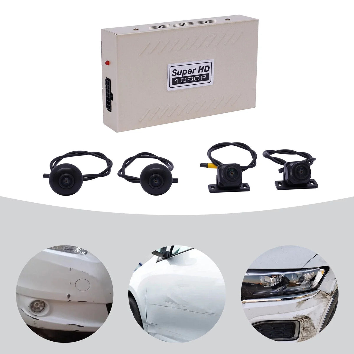 DVR Camera Recorder Image 360° Video CMOS Cam Sensor FETCOI Car Lens Dash Rear