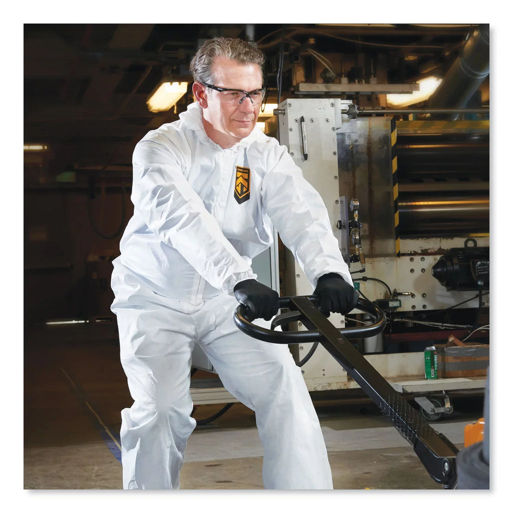 Coveralls, Elastic 24/carton White, Protection Back, Kleenguard™ Medium, Breathable Particle A20 Hood,