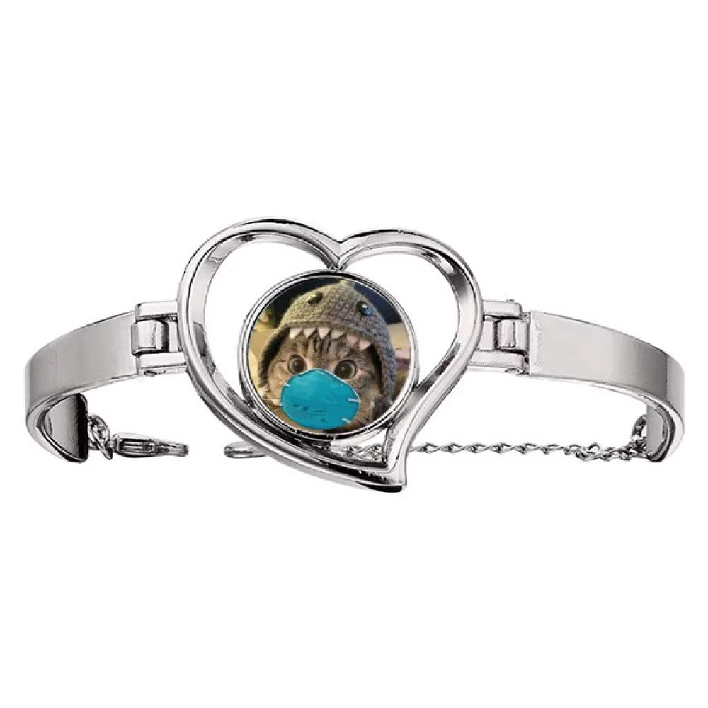 Sorrowful Expression Wire Jewelry Face wristband Cub Bangle Heart Cherub