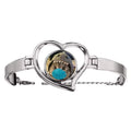 Sorrowful Expression Wire Jewelry Face wristband Cub Bangle Heart Cherub