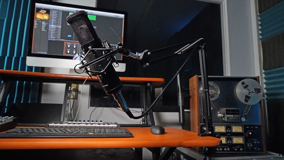 Podcast DMS30 Filter Boom Arm Stand+Clamp+Pop Studio Microphone Rockville Mic