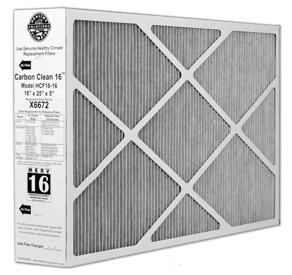X6672 Lennox Merv Healthy 16 Climate 16x25x5 Filter