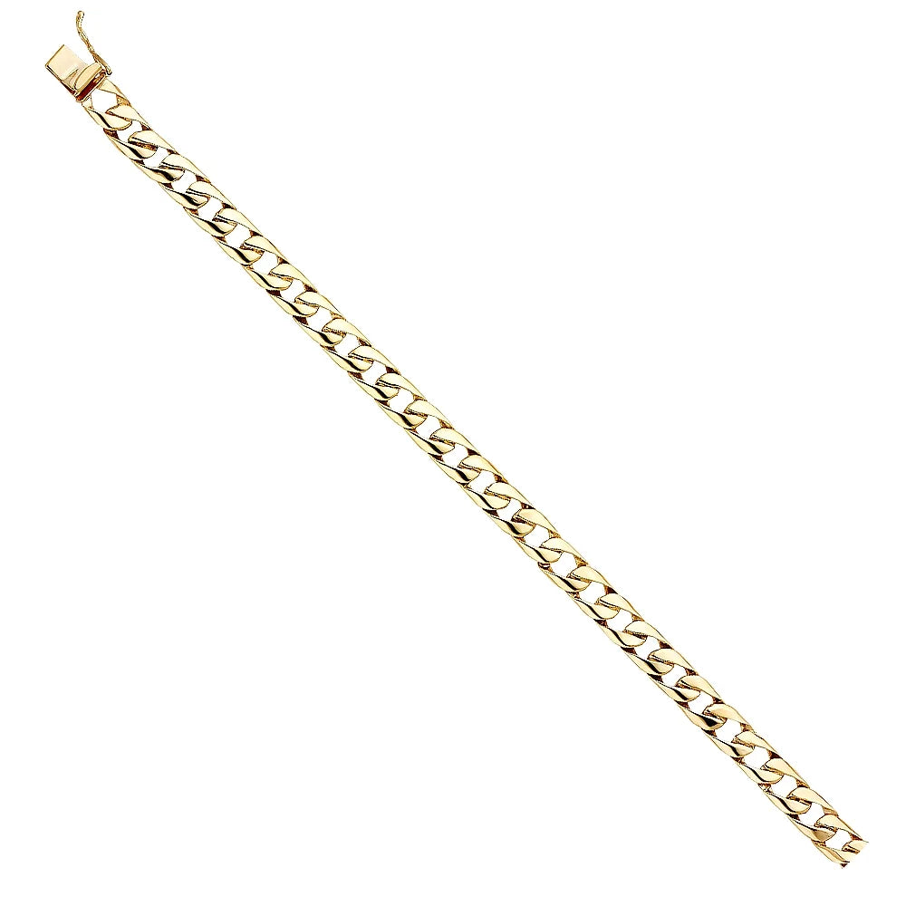 Gift Bracelets - Women Weight Elegant | Jewelry 14KY for Yellow Men Men’s | and Chain Cuban Gold Gold wristband Link 14k | for 14.7 8"