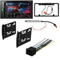 with Kit/in-Dash Focus Bluetooth/Backup Pioneer Stereo Bundle Receiver 6.2" Camera/Installation Media Digital DIN for DVD/CD W/ 2000-2004 Double Touchscreen KIT4760 AM/FM AVH-241EX Car