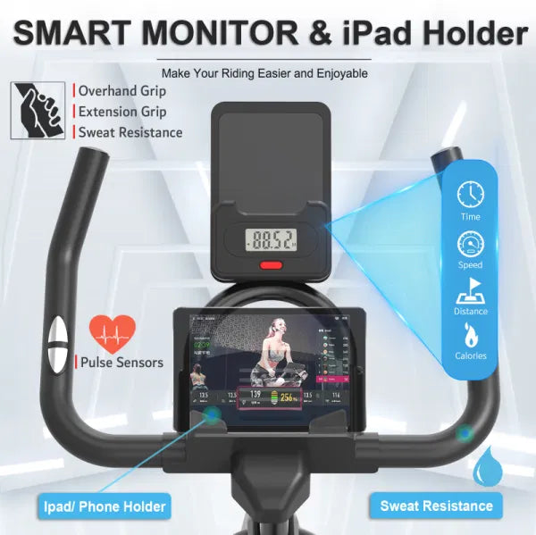 Bike Exercise Comfortable Home Stationary, with Cycling Workout Fitness Bike Gym