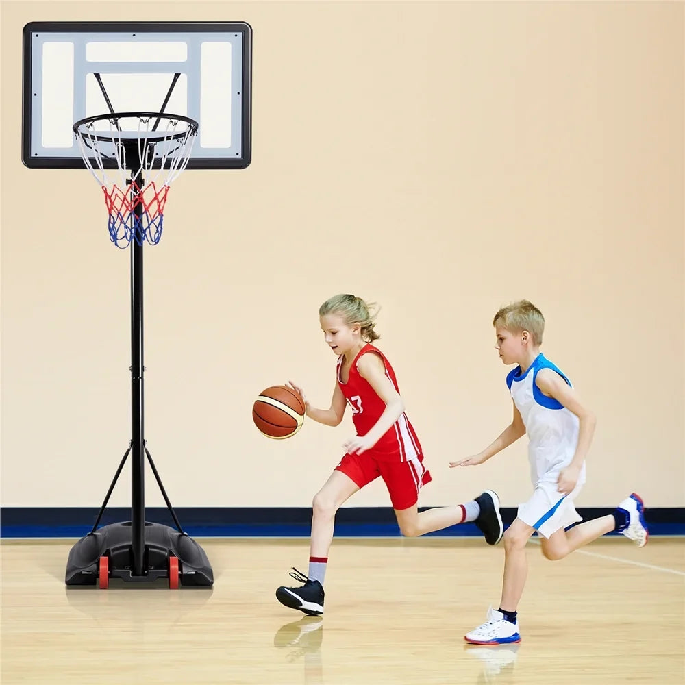 Youth for to System Portable Basketball with Wheels Junior Kids, for Outdoor Junior Ft. 8.2 and Renwick and Up Indoor