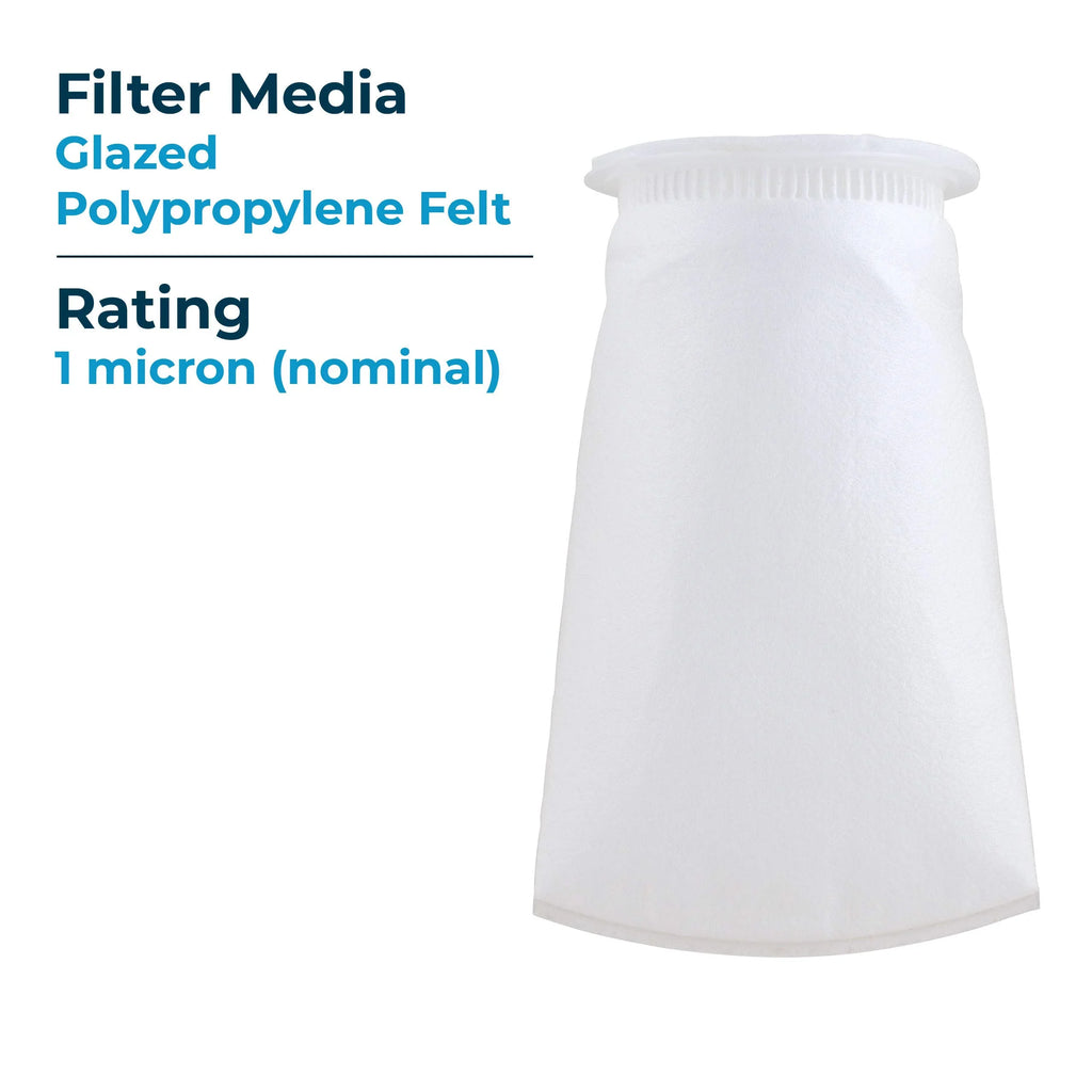 Bag 155383-03 of Glazed BP-410-1 SpiroPure SP-BP-410-1 40) (10”) Felt Filter #3 Liquid (Case Polypropylene Micron 1
