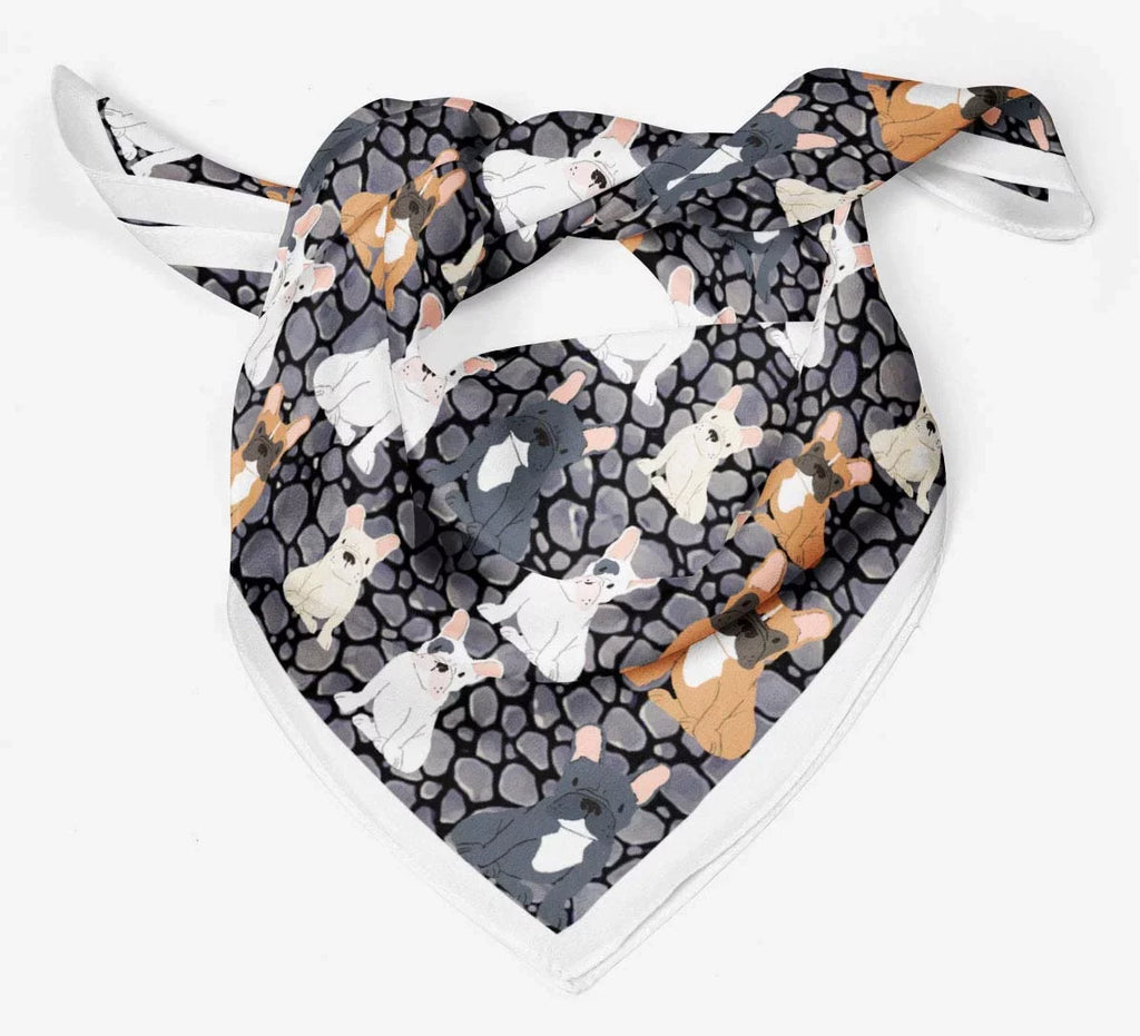 Grey For Dogs Square Mix Pure Hair Neck Bandanas Head Phagun SilkScarfFor Women Printed